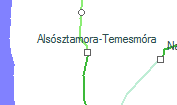 A vonalszakasz helye a térképen