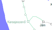 A vonalszakasz helye a térképen