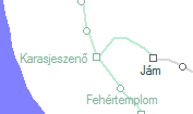 Karasjeszenő szolgálati hely helye a térképen