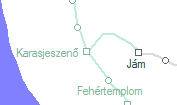 A vonalszakasz helye a térképen