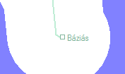 Báziás szolgálati hely helye a térképen