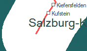 Salzburg-Kufstein Korridor-vonal < Nyugat trkp > szolglati hely helye a trkpen