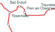 Bernau am Chiemsee szolgálati hely helye a térképen