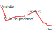 Günzburg szolgálati hely helye a térképen