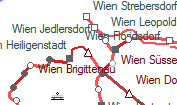 Wien Brigittenau szolgálati hely helye a térképen