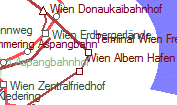 Terminal Wien Freudenau Hafen szolgálati hely helye a térképen
