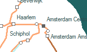 Amsterdam Centraal szolglati hely helye a trkpen