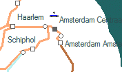 Amsterdam Muidepoort szolgálati hely helye a térképen