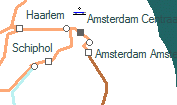 Amsterdam Amstel szolgálati hely helye a térképen