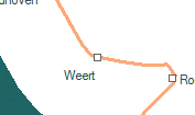 Weert szolgálati hely helye a térképen