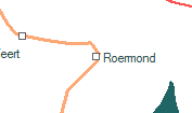 Roermond szolgálati hely helye a térképen