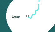 Liege szolgálati hely helye a térképen