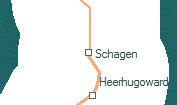 Schagen szolgálati hely helye a térképen