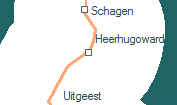 Heerhugoward szolgálati hely helye a térképen