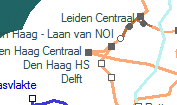 Den Haag Centraal szolglati hely helye a trkpen