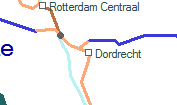 Dordrecht szolgálati hely helye a térképen