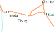 Tilburg szolgálati hely helye a térképen