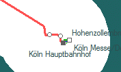 Köln Hansaring szolgálati hely helye a térképen