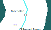 Mechelen szolgálati hely helye a térképen