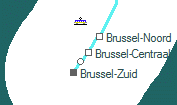 Brussel-Centraal szolgálati hely helye a térképen
