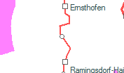 A vonalszakasz helye a térképen