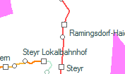 Steyr-Münichholz szolgálati hely helye a térképen
