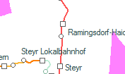 A vonalszakasz helye a térképen