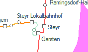 A vonalszakasz helye a térképen