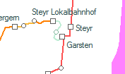 Garsten szolgálati hely helye a térképen