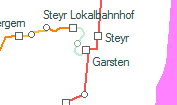 A vonalszakasz helye a térképen