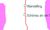 Schönau an der Enns szolgálati hely helye a térképen