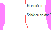 A vonalszakasz helye a térképen