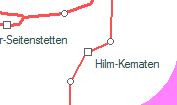 Hilm-Kematen szolgálati hely helye a térképen