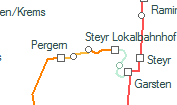 A vonalszakasz helye a térképen