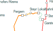 A vonalszakasz helye a térképen