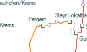 Pergern szolgálati hely helye a térképen