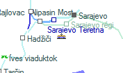 Szarajevo szolglati hely helye a trkpen