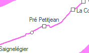 Pré Petitjean szolgálati hely helye a térképen