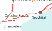 Les Deurres szolgálati hely helye a térképen