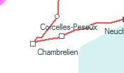 Corcelles-Peseux szolgálati hely helye a térképen