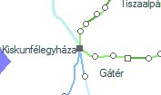 A vonalszakasz helye a térképen