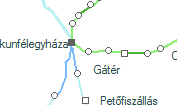 A vonalszakasz helye a térképen