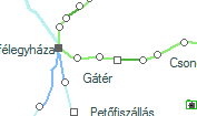 A vonalszakasz helye a térképen