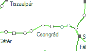 Csongrd als szolglati hely helye a trkpen