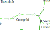 Csongrd szolglati hely helye a trkpen