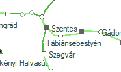 Donát szolgálati hely helye a térképen