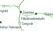 A vonalszakasz helye a térképen