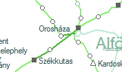 Gyopárosfürdő szolgálati hely helye a térképen