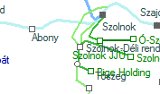 Szolnok-Déli rendező szolgálati hely helye a térképen