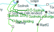 Szolnoki cukorgyár szolgálati hely helye a térképen